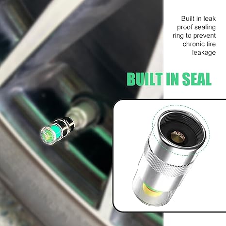 🔥Summer Promotion🔥4 Pcs Car Tire Pressure Monitor Valve Caps