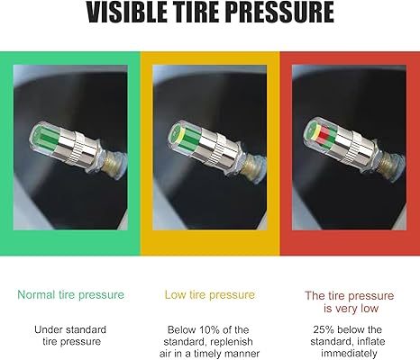🔥Summer Promotion🔥4 Pcs Car Tire Pressure Monitor Valve Caps
