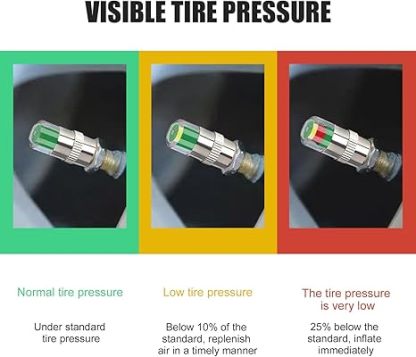 🔥Summer Promotion🔥4 Pcs Car Tire Pressure Monitor Valve Caps