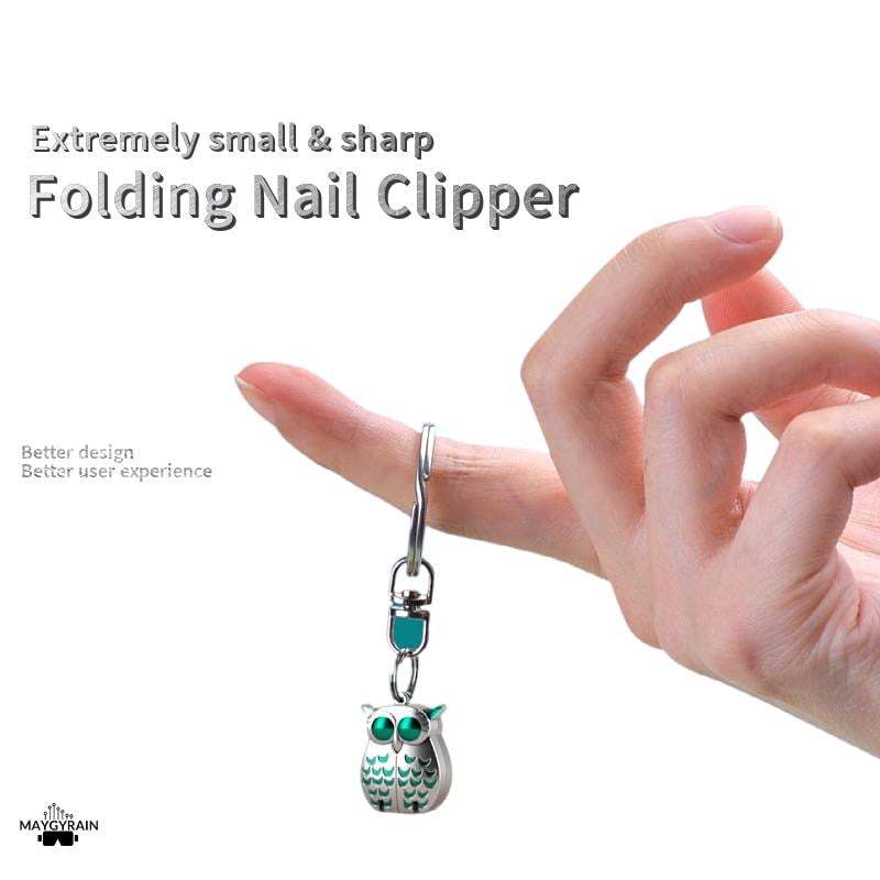 🔥Hot Sale🦉Owl Keychain Nail Clipper