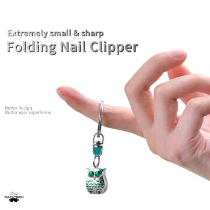 🔥Hot Sale🦉Owl Keychain Nail Clipper