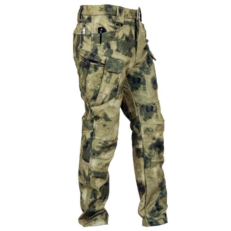 🔥Men's Fleece-Lined Tactical Pants👖 - Windproof Warmth for Outdoors!⭐
