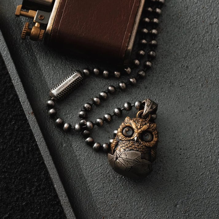 🔥Last Day 49% OFF - 🦉Handmade Owl Fidget Pendant