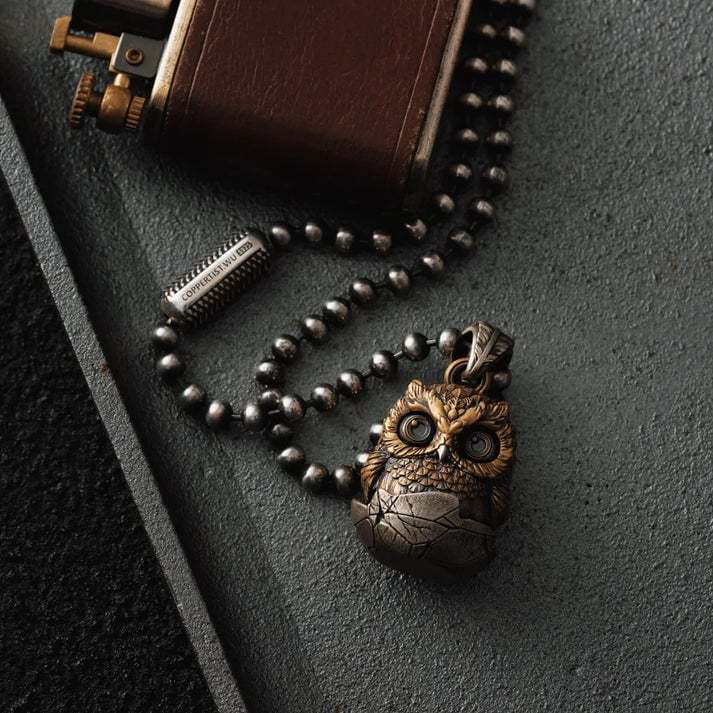 🔥Last Day 49% OFF - 🦉Handmade Owl Fidget Pendant
