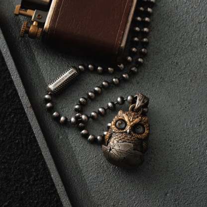 🔥Last Day 49% OFF - 🦉Handmade Owl Fidget Pendant