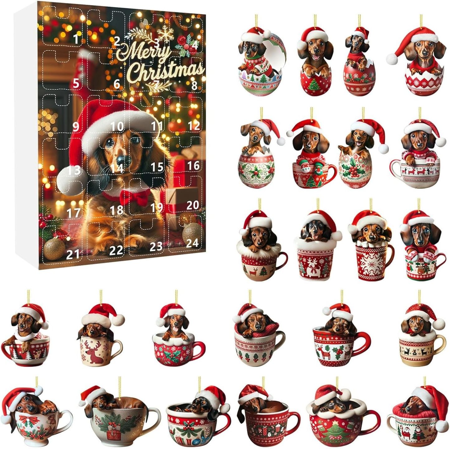 2026 Christmas Dachshund Advent Calendar