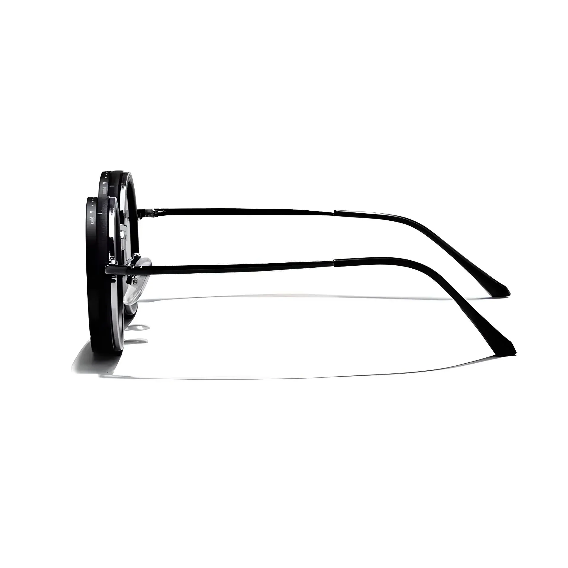Adjustable Tint Polarized Round Sunglasses | ND9 Stepless 1-9 Gears
