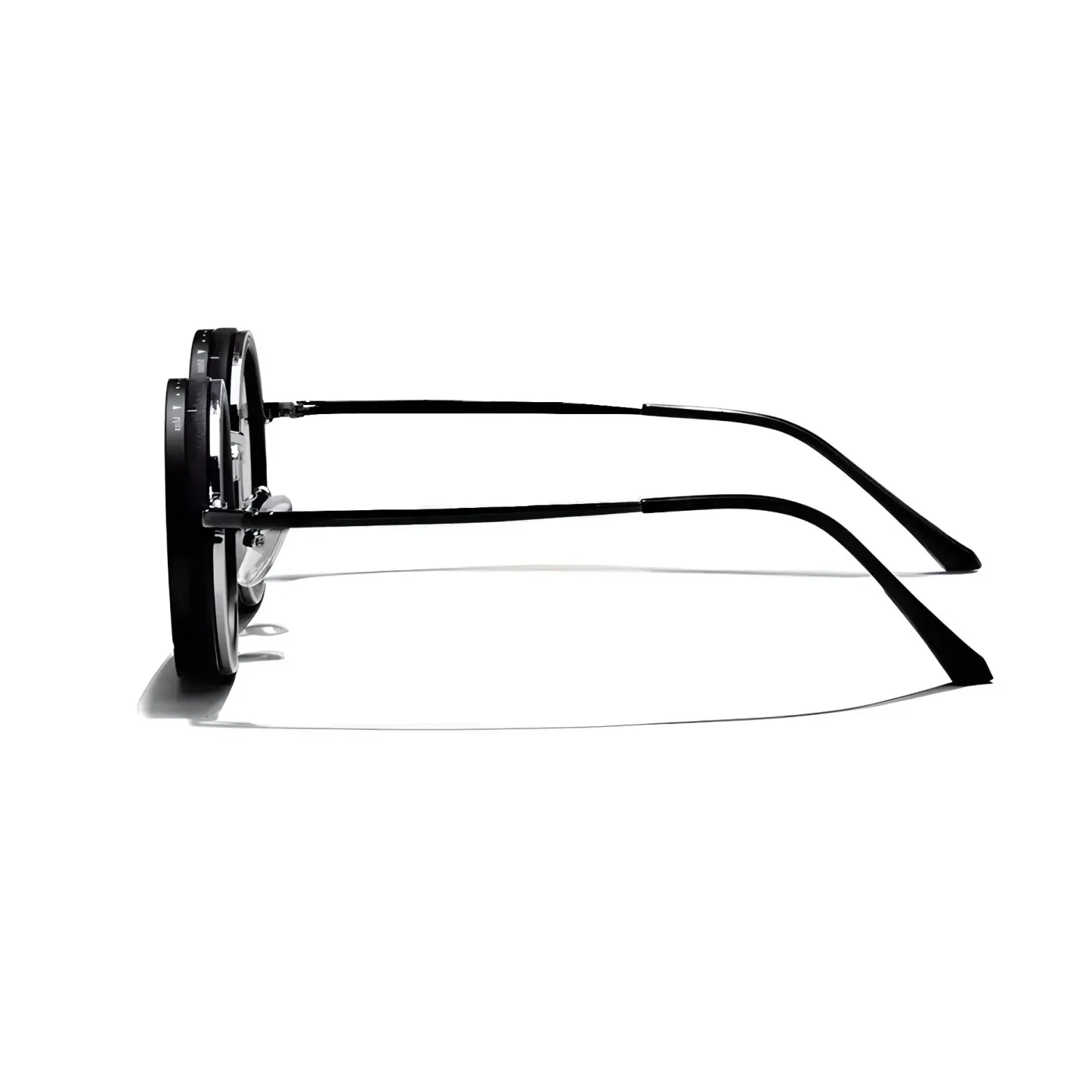 Adjustable Tint Polarized Round Sunglasses | ND9 Stepless 1-9 Gears