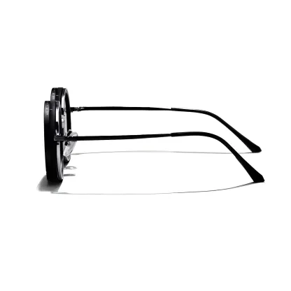 Adjustable Tint Polarized Round Sunglasses | ND9 Stepless 1-9 Gears