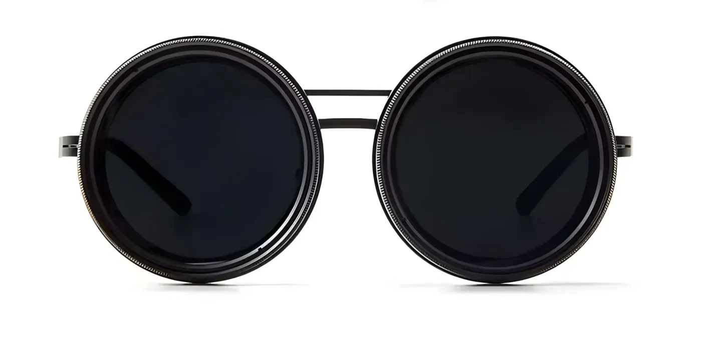 Adjustable Tint Polarized Round Sunglasses | ND9 Stepless 1-9 Gears