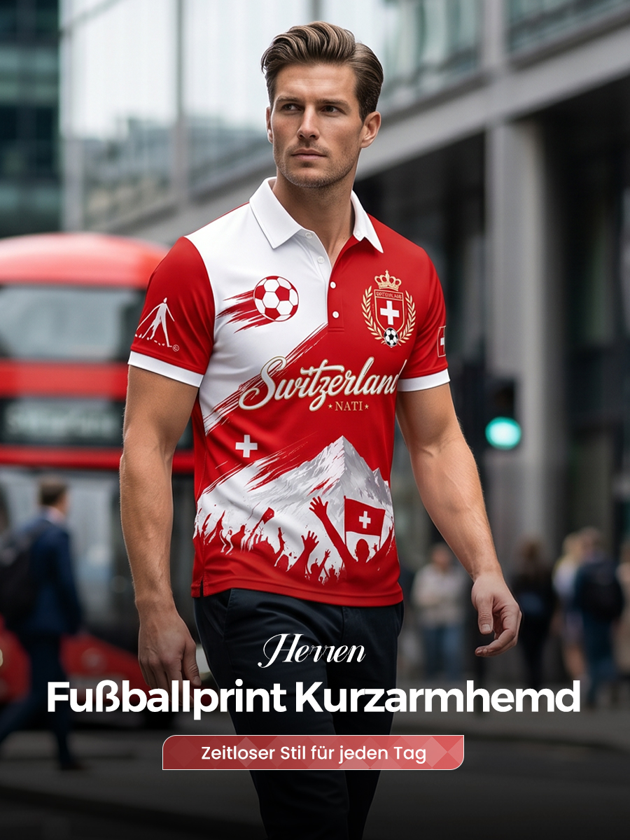 Kurzarm-Polos hirt für Männer mit Fußball-Themen druck