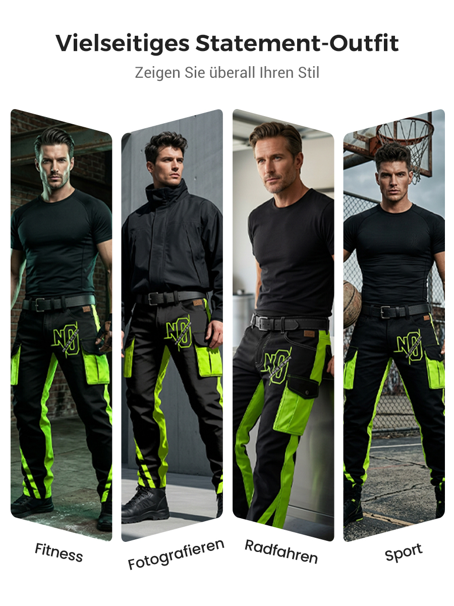 Herren Retro Urlaub Business Kunstprint Freizeit Berufsbekleidung Hose