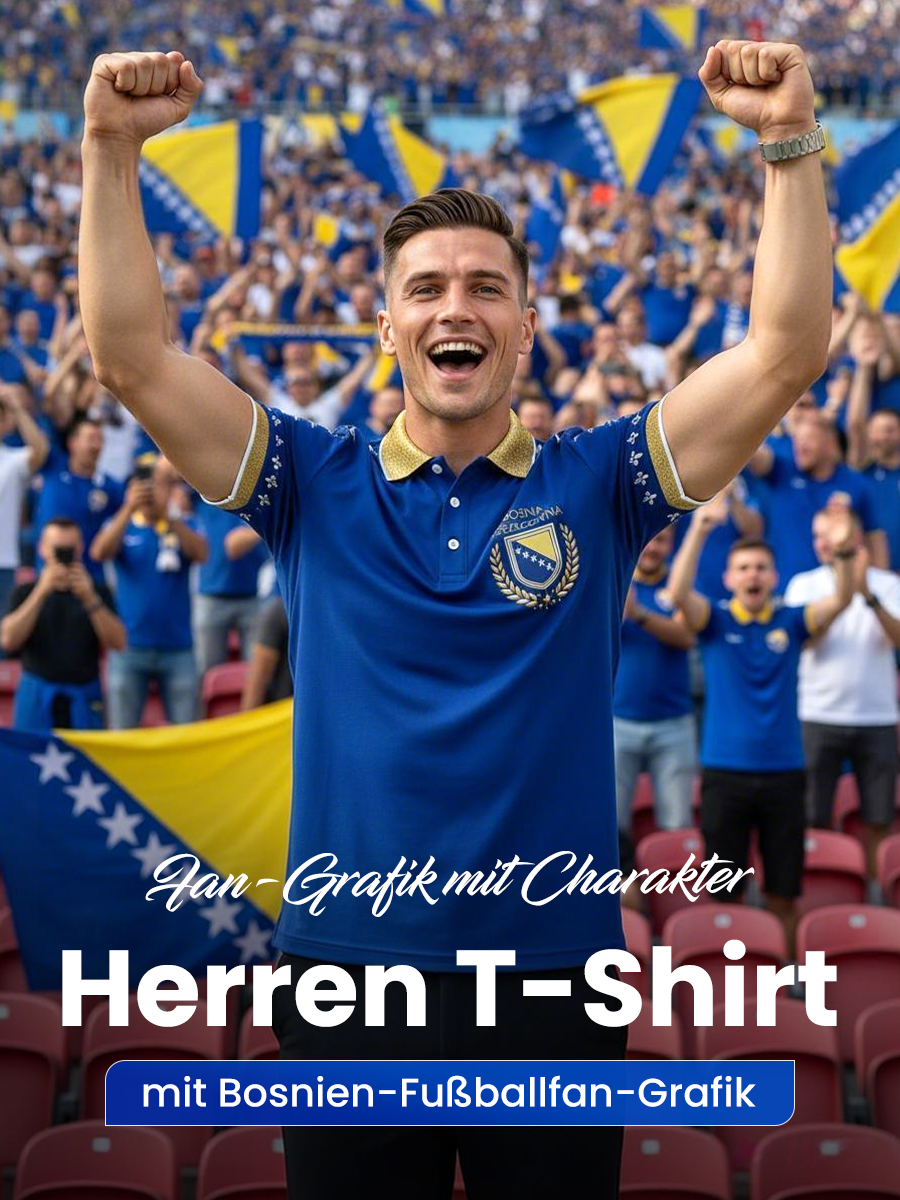 Herren Bosnien Fußballfan ZMAJEVI Bedruckte Freizeitoberteile