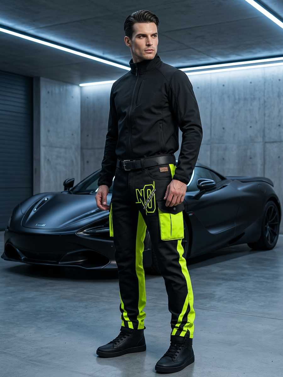 Herren Retro Urlaub Business Kunstprint Freizeit Berufsbekleidung Hose