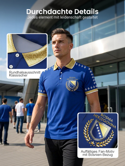 Herren Bosnien Fußballfan ZMAJEVI Bedruckte Freizeitoberteile