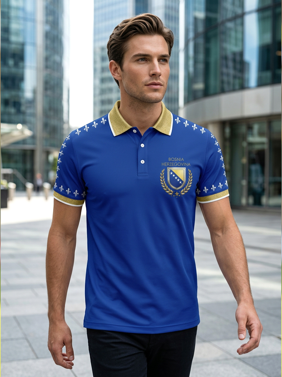 Herren Bosnien Fußballfan ZMAJEVI Bedruckte Freizeitoberteile