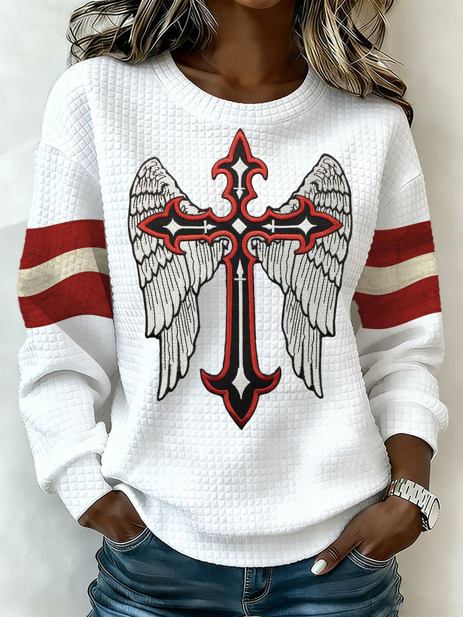Langärmliges Damen hemd mit österreichisch inspirierter Print