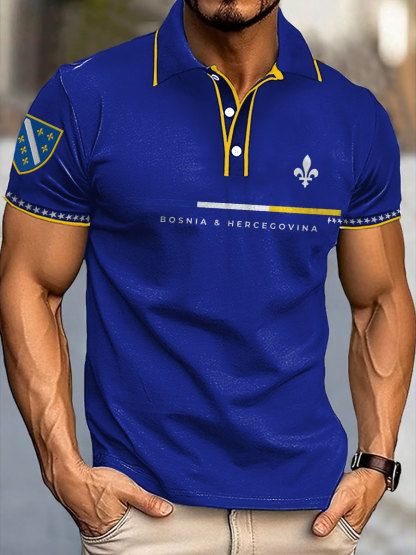 Herren Bosnien Fußballfan ZMAJEVI Bedruckte Freizeitoberteile