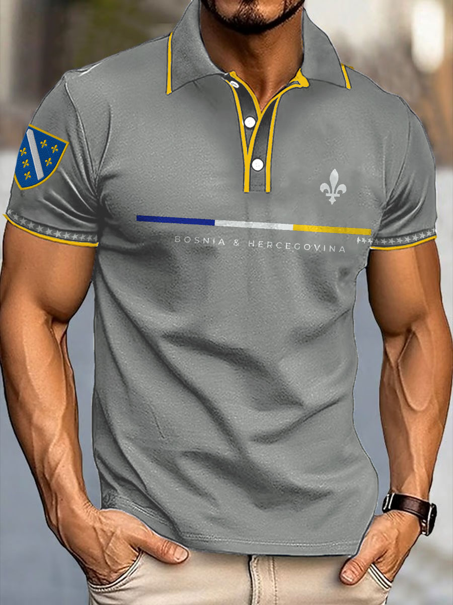 Herren Bosnien Fußballfan ZMAJEVI Bedruckte Freizeitoberteile