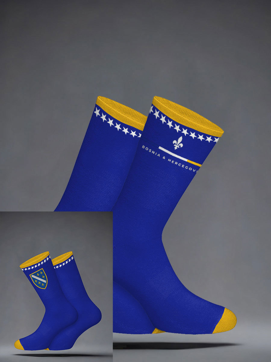 Bosnien-Fußballfan ZMAJEVI Bedruckte Socken