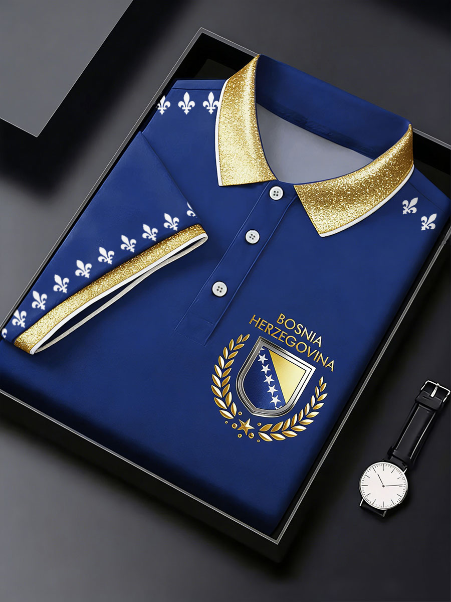 Herren Bosnien Fußballfan ZMAJEVI Bedruckte Freizeitoberteile