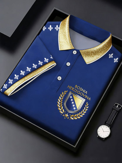 Herren Bosnien Fußballfan ZMAJEVI Bedruckte Freizeitoberteile