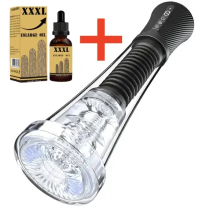 😍2025 Penisvergrößerungspumpe 💪 – 💥Dreifache Stimulation mit Saugkraft Vibration und Elastizität💦