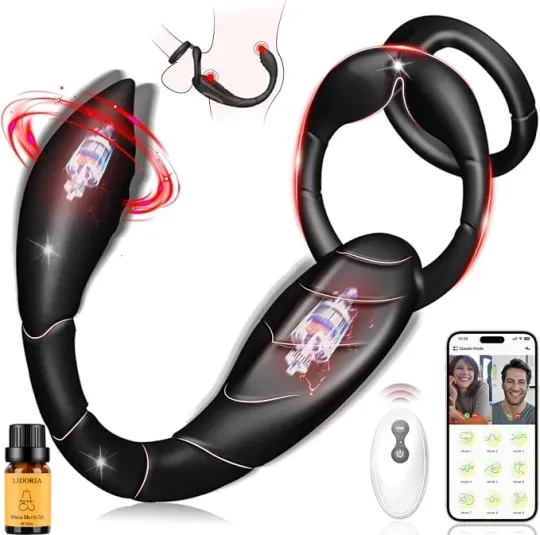 Scorpion 3-in-1 Penisring, Prostata-Massagegerät und Analvibrator mit 9 Vibrationsmodi – Analspielzeug für Erwachsene