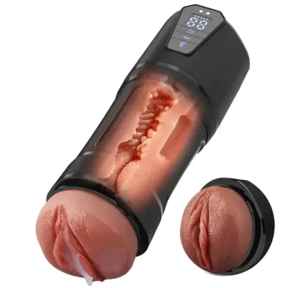 Hearteninghub™ 10 Vibrationsmodi 5 Saugfunktionen, ultrarealistische Vagina, simulierter Masturbator