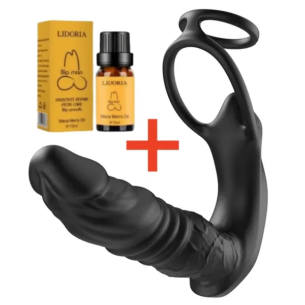 😍Neuester Prostata-Massager mit Vibrations- und Stoßfunktion, App und zwei Penisringen💥