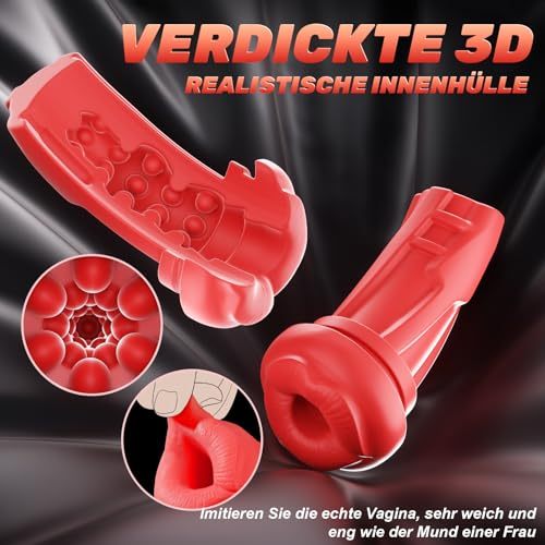 💥Masturbator für Männer♥️9 Saugmodi und 9 Vibrationsmodi, App-Steuerung, Heizfunktion😍