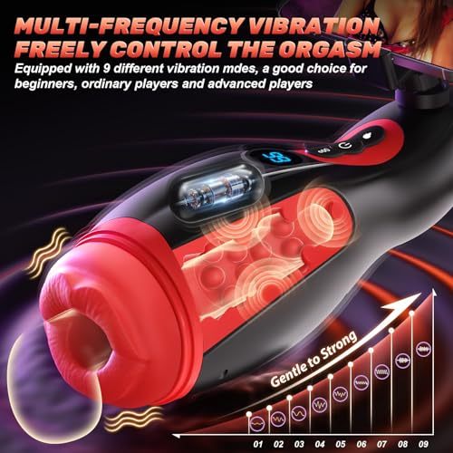 9 different suction and vibration modes – a male masturbator!
