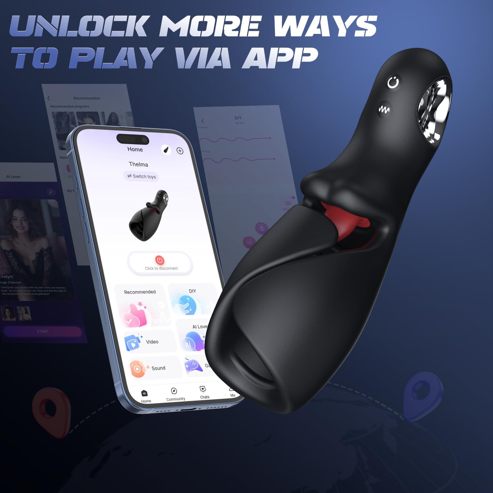 👅Zungenleck-Vergnügensmasturbator – Handliches Training zur oralen Stimulation😍💋