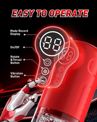 😍Multifunktionaler Lusttrainer ♥️–💋 7 Stoß-, Rotations- und Vibrationsstimulationsmodi😍