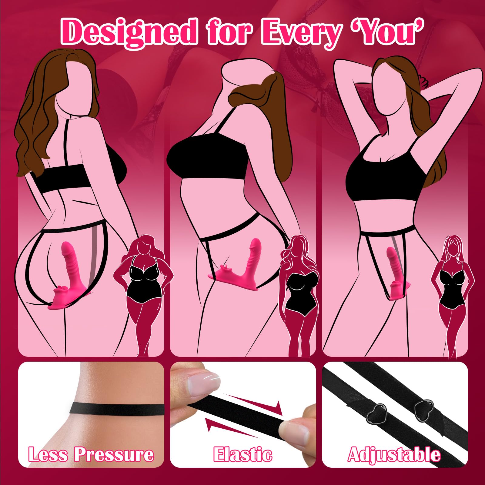 Riding Vibrator mit Licking-Clit & Thrusting-Dildo – App-Control