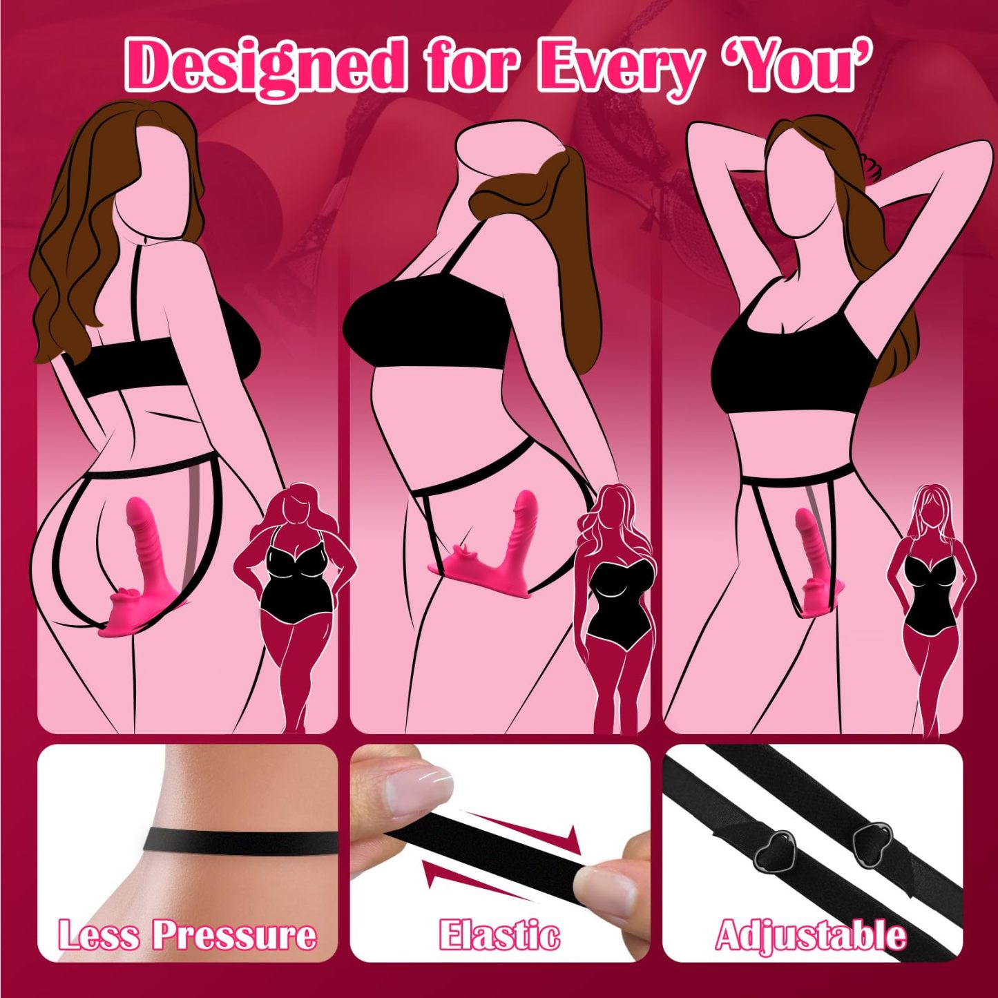 Riding Vibrator mit Licking-Clit & Thrusting-Dildo – App-Control