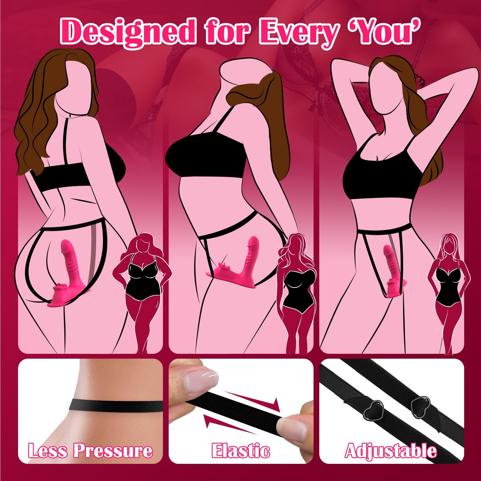 Riding Vibrator mit Licking-Clit & Thrusting-Dildo – App-Control