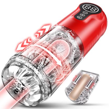 😍Multifunktionaler Lusttrainer ♥️–💋 7 Stoß-, Rotations- und Vibrationsstimulationsmodi😍