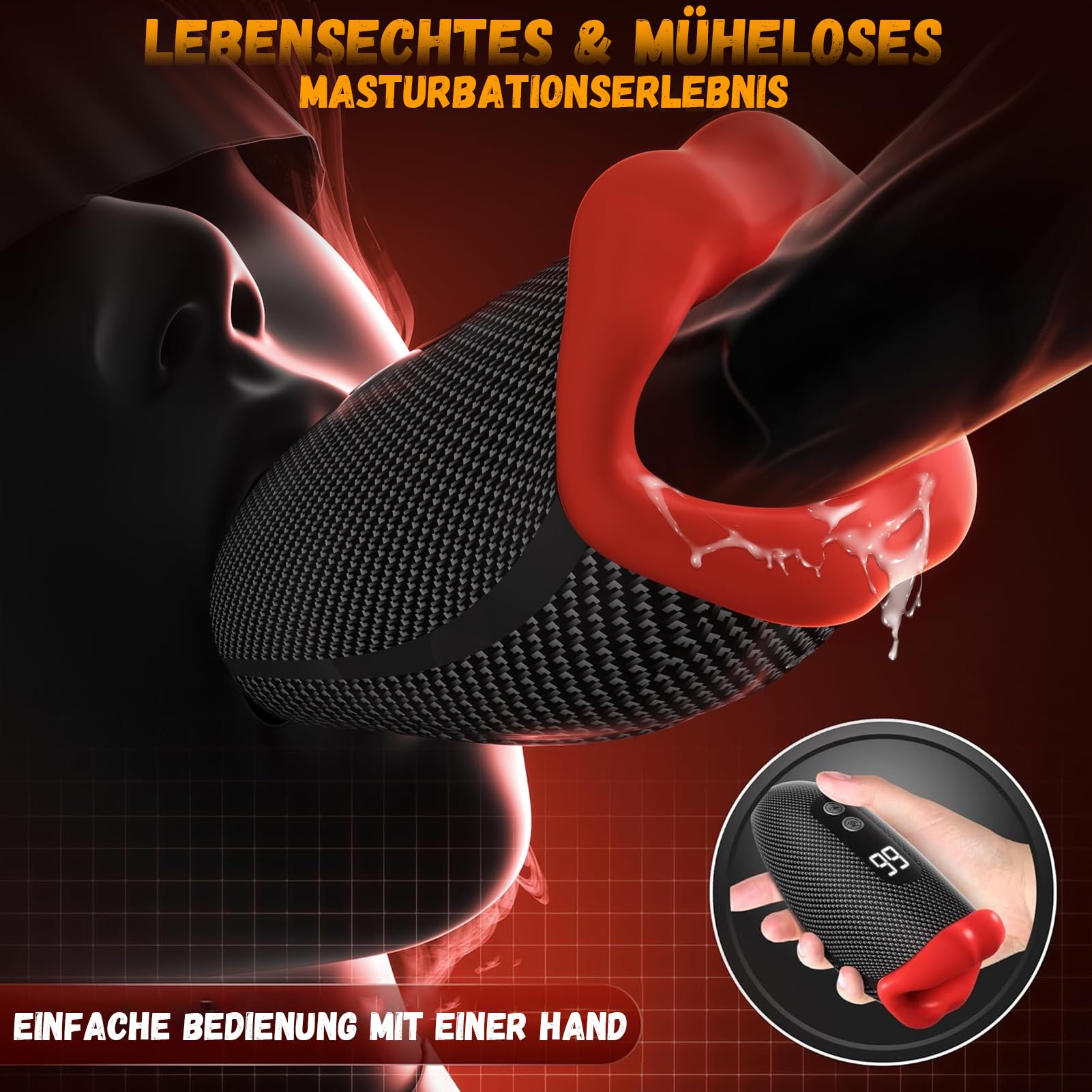 Neuer leckender Vibrationsmasturbator, der Penis und Eichel präzise stimuliert