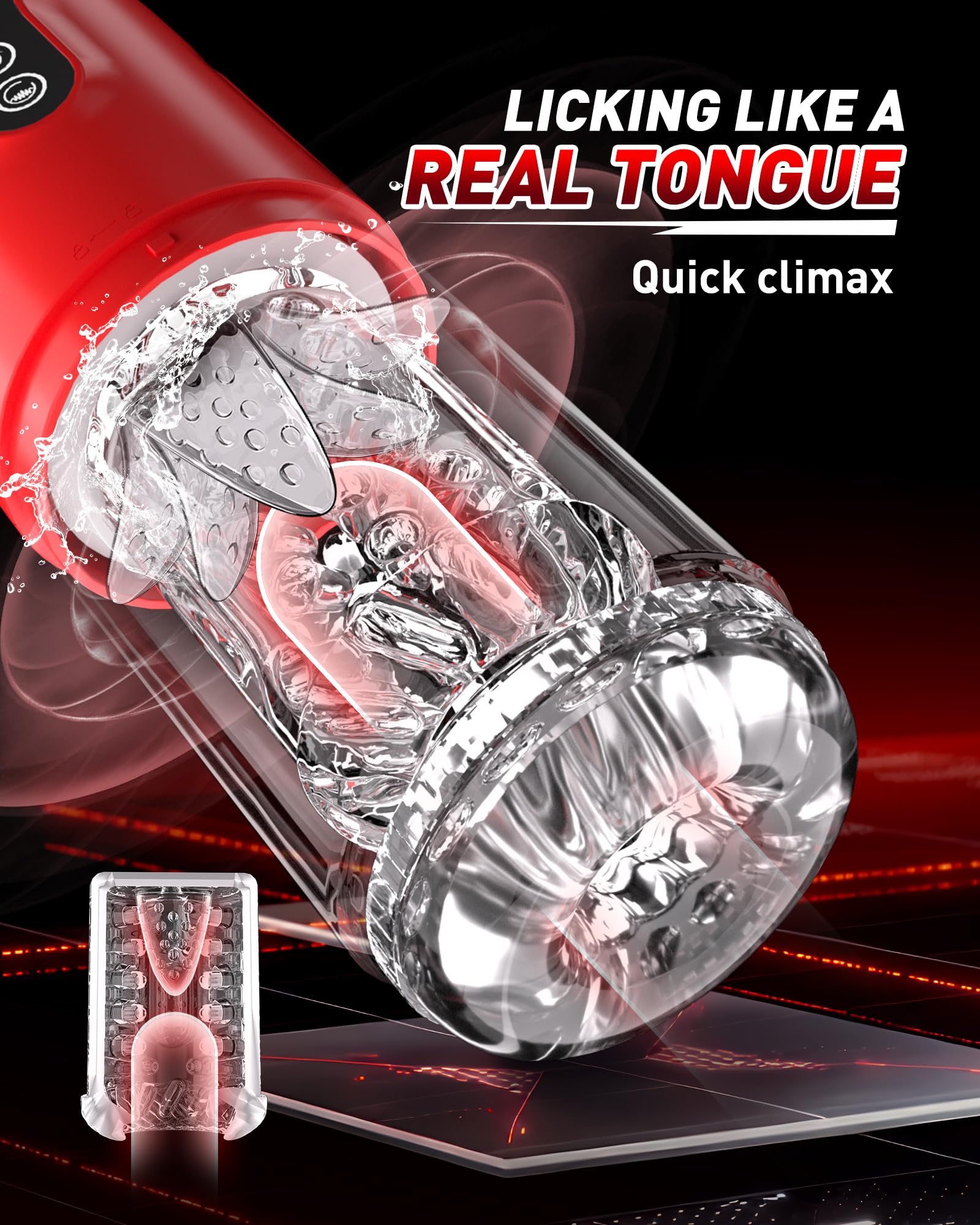 😍Multifunktionaler Lusttrainer ♥️–💋 7 Stoß-, Rotations- und Vibrationsstimulationsmodi😍