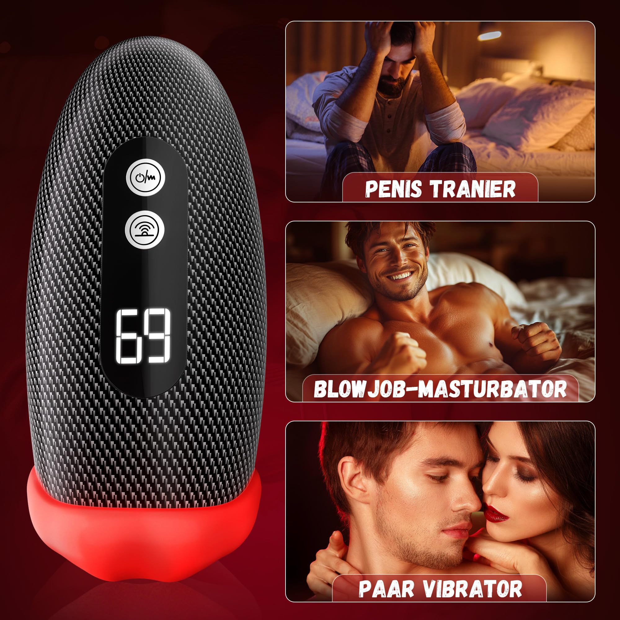 Neuer leckender Vibrationsmasturbator, der Penis und Eichel präzise stimuliert