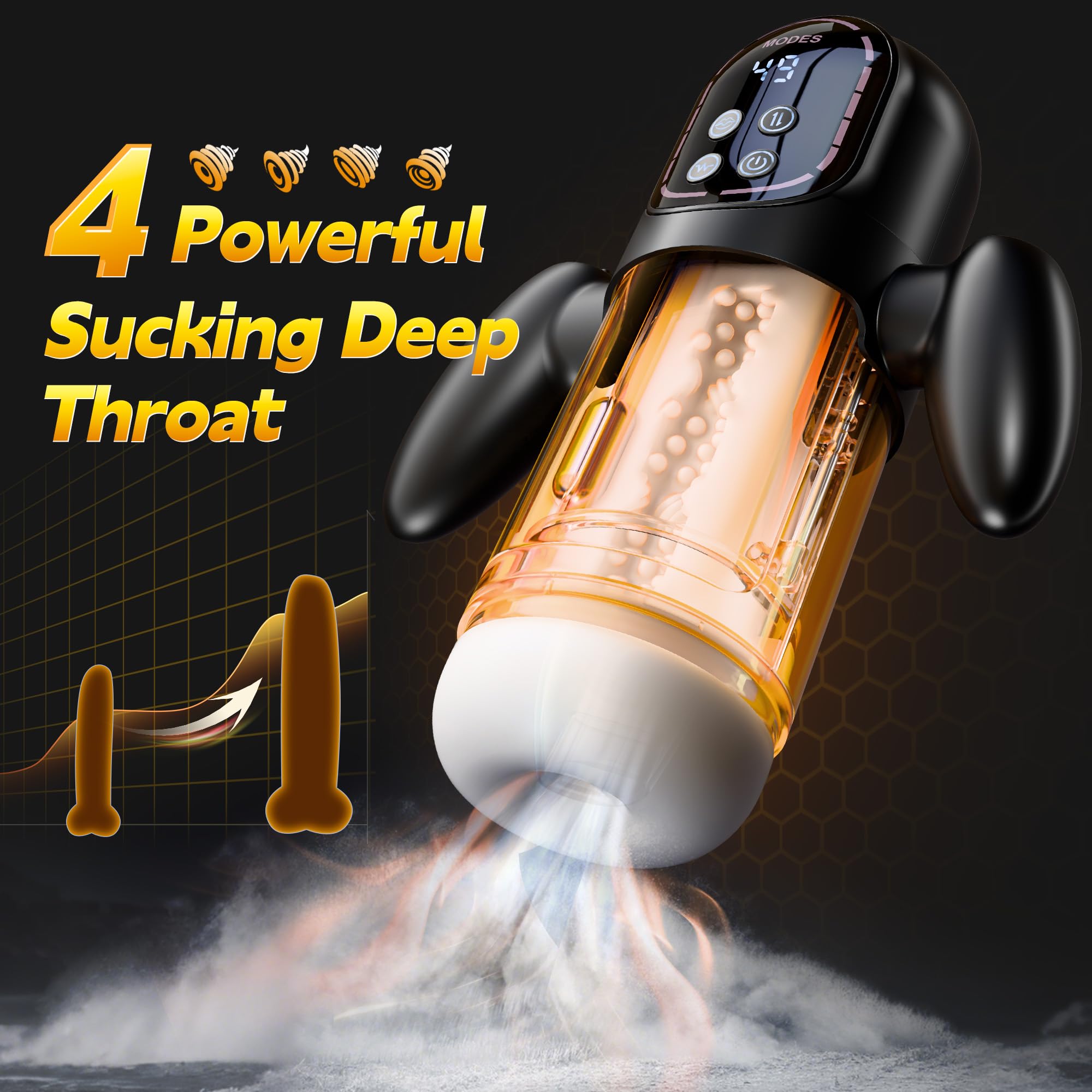 Die Penispumpe mit Vibrator bietet dreifache Luststimulation durch Saugen, Vibration und Stoßen.