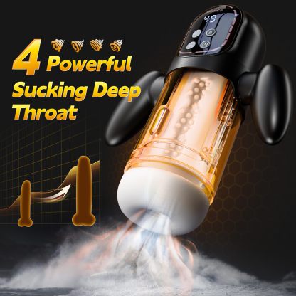 Die Penispumpe mit Vibrator bietet dreifache Luststimulation durch Saugen, Vibration und Stoßen.