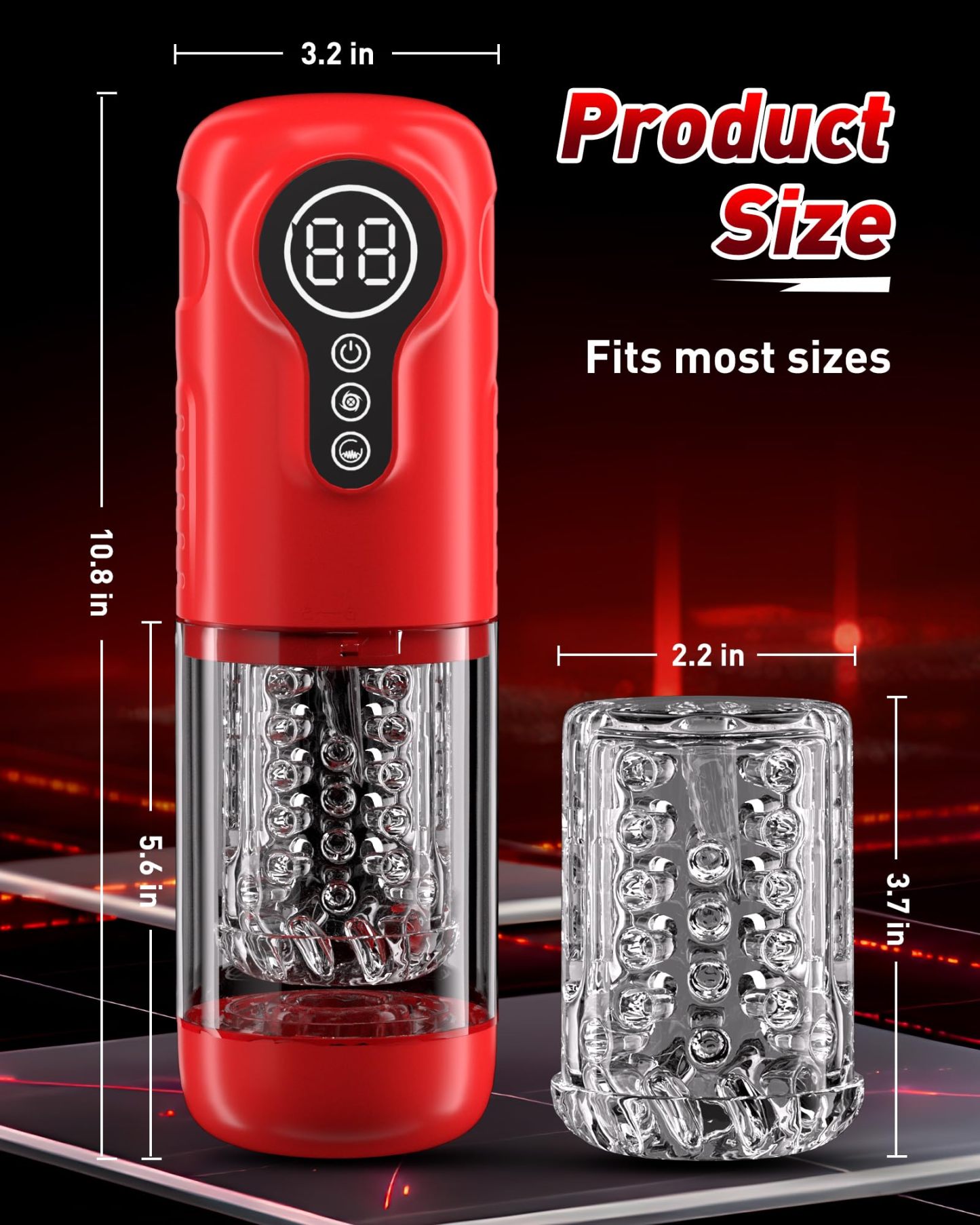 😍Multifunktionaler Lusttrainer ♥️–💋 7 Stoß-, Rotations- und Vibrationsstimulationsmodi😍