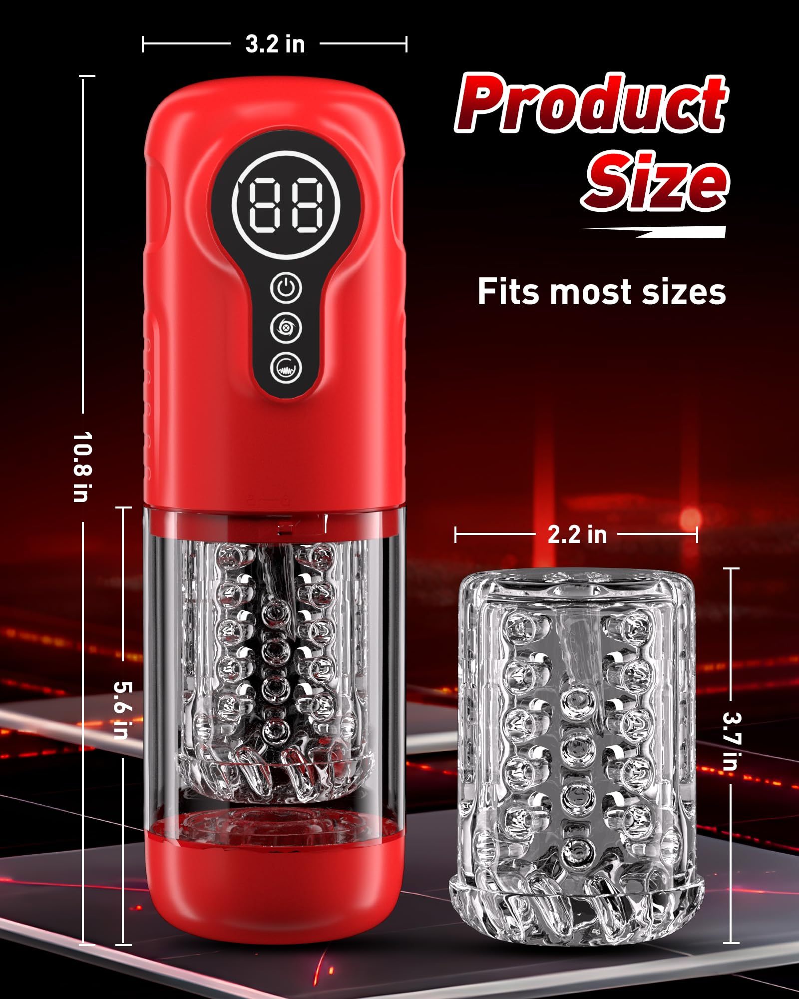 😍Multifunktionaler Lusttrainer ♥️–💋 7 Stoß-, Rotations- und Vibrationsstimulationsmodi😍