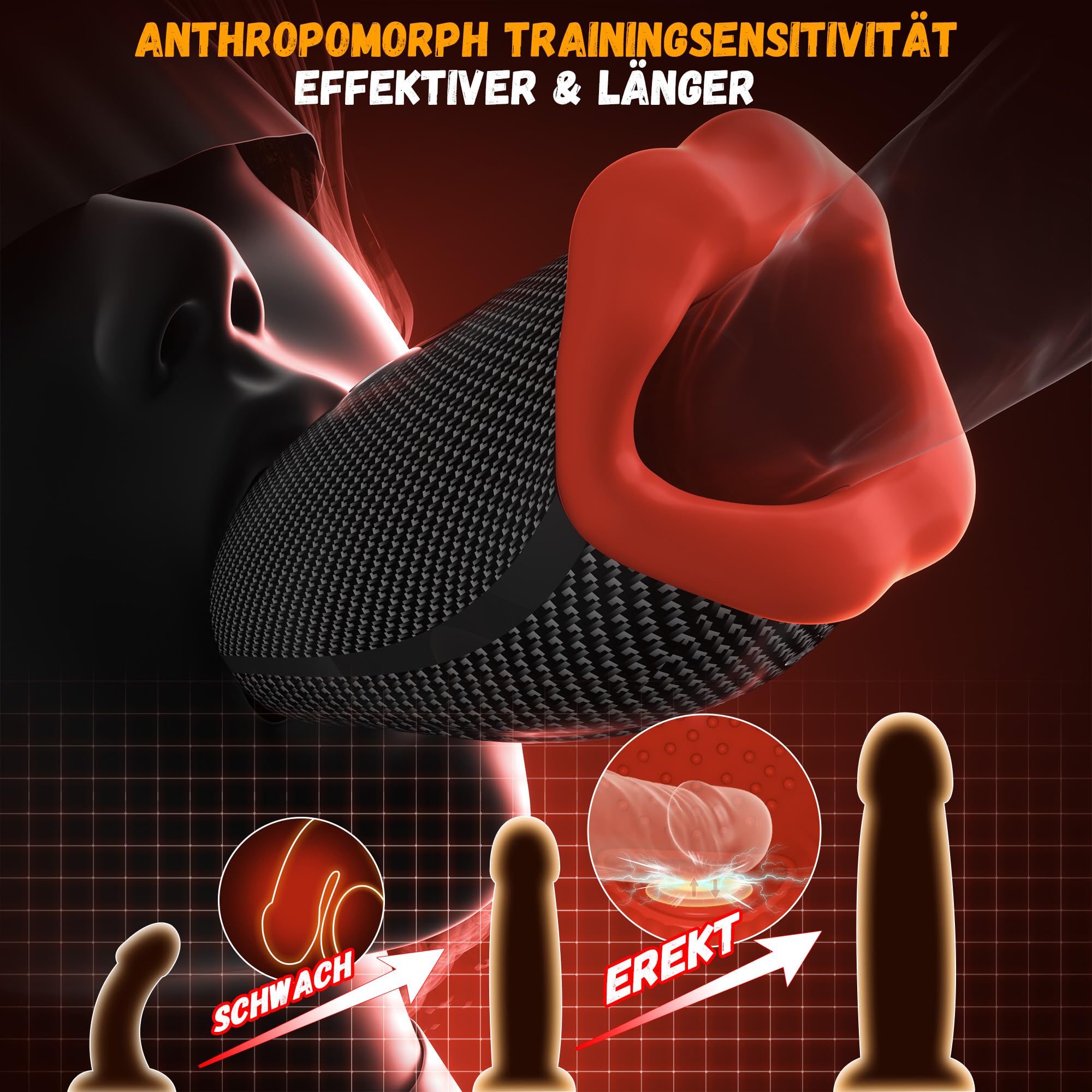 Neuer leckender Vibrationsmasturbator, der Penis und Eichel präzise stimuliert