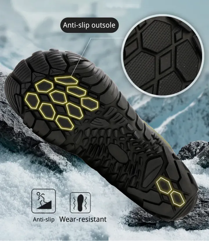 ❄️ArcticStride- Non-slip & Carbon Fiber Waterproof Winter Barefoot Shoes (Unisex)
