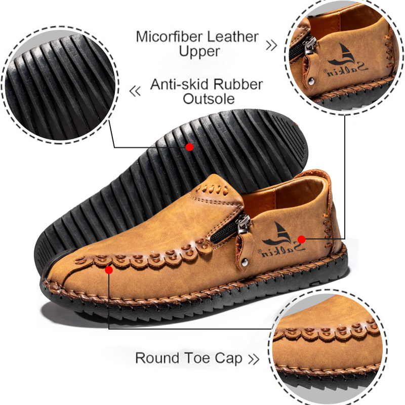 (⏰FINAL DAY - 50% OFF🛒) Men's Luxury Handcrafted Leather Boots with Spacious Toe Box, Superior Arch Support, Durable Non-Slip Sole, and All-Day Comfort for Work and Leisure!