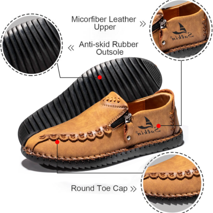 (⏰FINAL DAY - 50% OFF🛒) Men's Luxury Handcrafted Leather Boots with Spacious Toe Box, Superior Arch Support, Durable Non-Slip Sole, and All-Day Comfort for Work and Leisure!