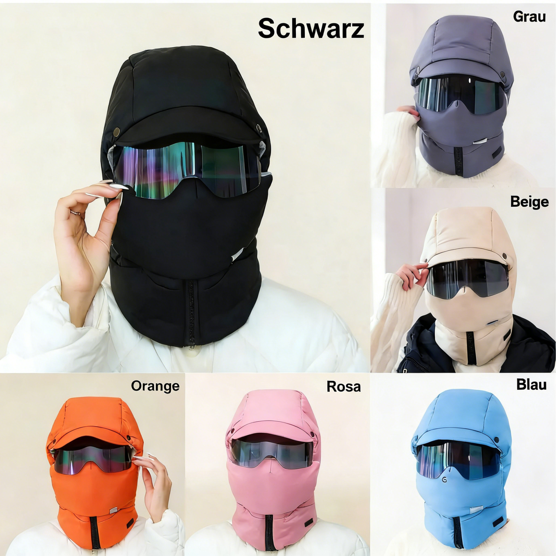 ❄️Winter-Sonderangebot – 5-in-1-winddichte Outdoor-Maske mit vollständiger Abdeckung und Brille